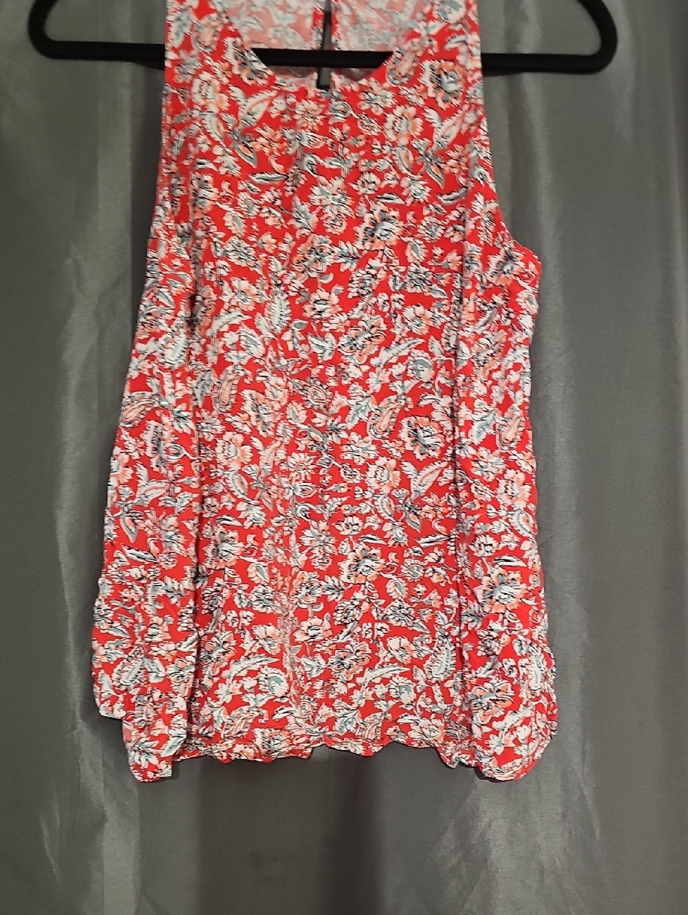 Old Navy Coral Floral Tank Dress